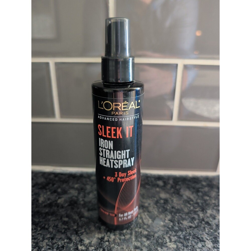 L'Oreal Paris Advanced Hairstyle SLEEK IT Iron Straight Heatspray, 5.7 fl. oz.